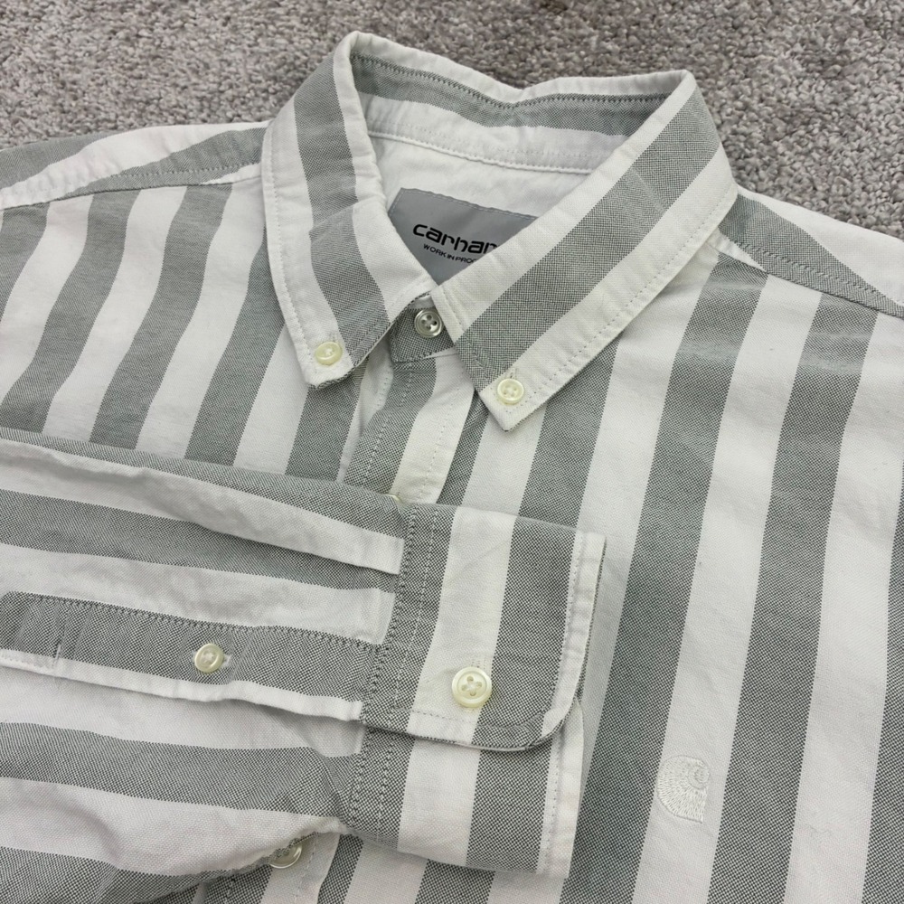 Carhartt WIP Shirt Mens Small Dillion Striped Button Down Work in Progress